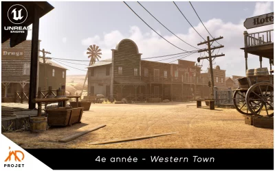 Game Art – Western Town