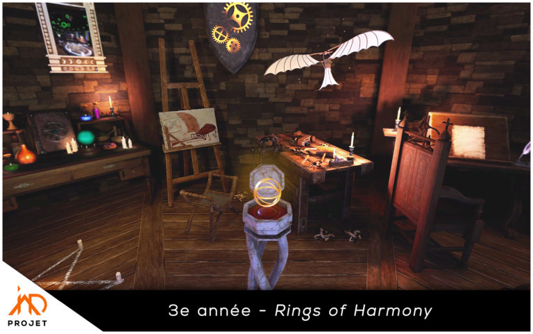 Jeu étudiant en VR Rings of Harmony